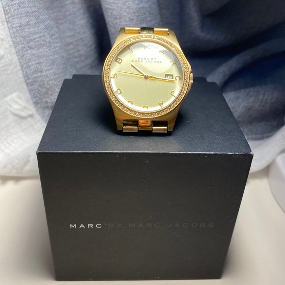 MARC BY MARC JACOBS Henry Crystal Bezel Watch - Picture 1 of 6